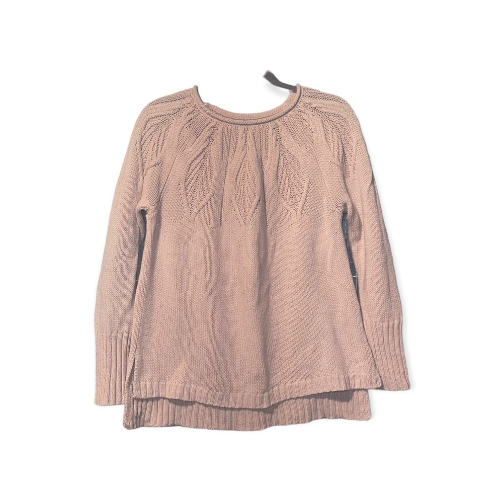 CHAPS Pink Roll Neck Sweater with Silver Flecks M